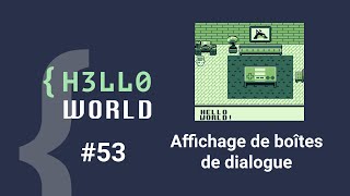 HW #53 - Affichage de boîtes de dialogue